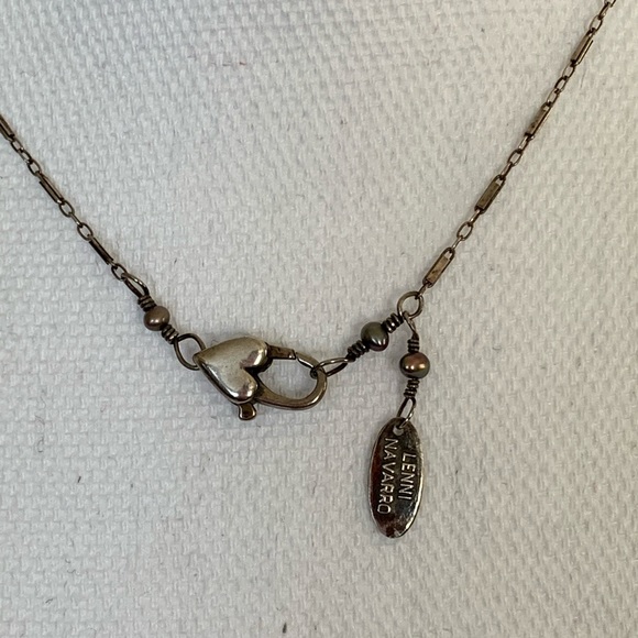 💕Sterling Silver and Pearl Lenni Navarro Necklace - Picture 7 of 7